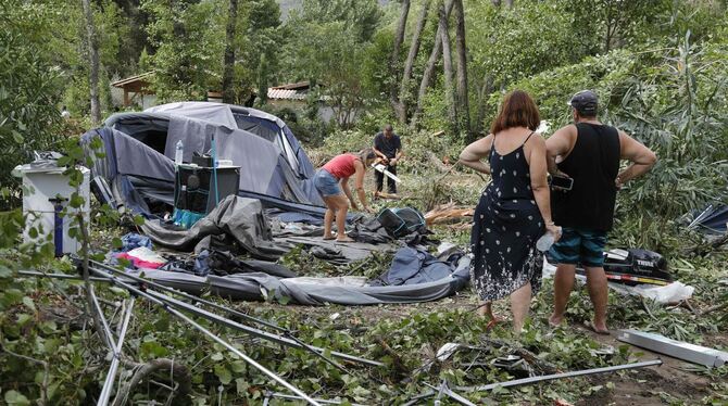 Unwetter auf Korsika