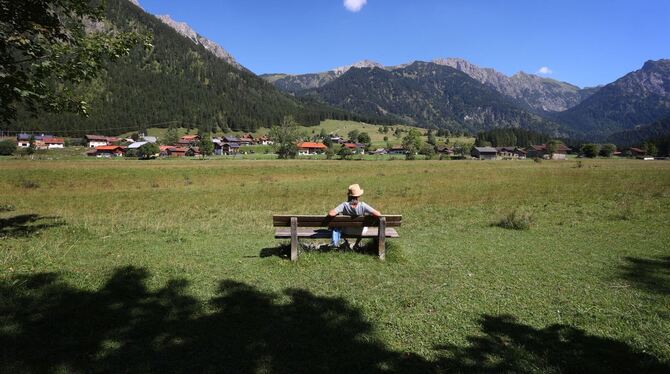 Sommerliches Wetter im Süden Bayerns