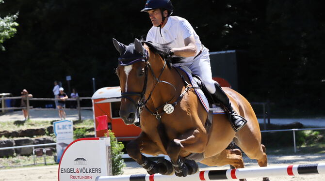 Mit Aufholjagd zu Bronze: Thomas Volk aus Pfullingen.  FOTO: REISNER