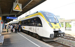 Wegen Überfüllung geschlossen: In diesem Zug mit Ziel Heilbronn konnten am Dienstagvormittag nicht alle Wartenden Platz finden. 