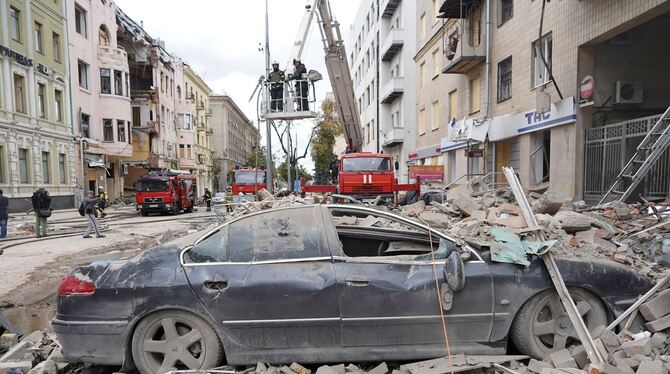 Zerstörung in Charkiw Zerstörung in Charkiw