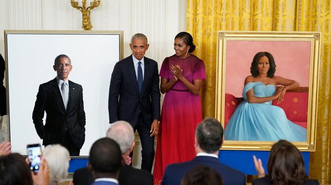 Offizielles Porträt der Obamas