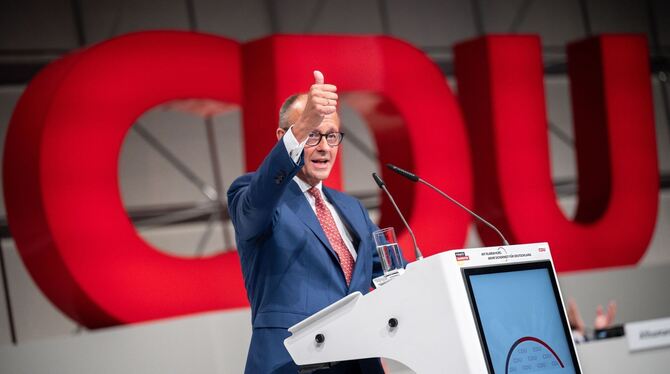 Friedrich Merz auf dem CDU-Parteitag