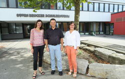 Petra Buck, Mathias Kommert und Dorothee Steinhilber (von links) leiten seit diesem Schuljahr gemeinsam die Gemeinschaftsschule 