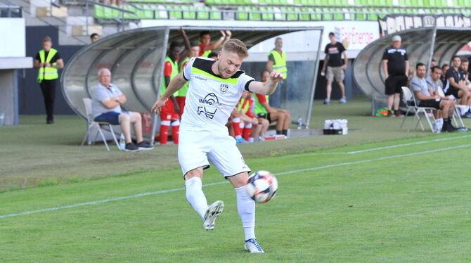 Bringt kreative Elemente ins Spiel: Samuel Mayer. FOTO: REISNER