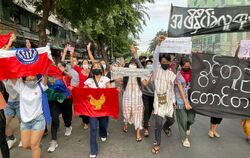 Protest gegen Militärjunta in Myanmar