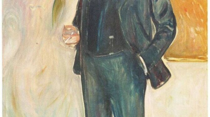 Walther Rathenau, porträtiert von Edvard Munch (1907).  FOTO: STADTMUSEUM BERLIN