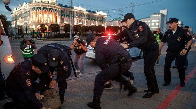 Proteste in Jekaterinburg