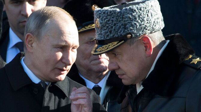 Wladimir Putin und Sergej Schoigu
