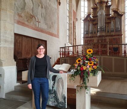 Florentine Bückle ist die neue Pfarrerin in Upfingen und Sirchingen.  FOTO: PRIVAT
