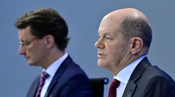 Olaf Scholz und Hendrik Wüst