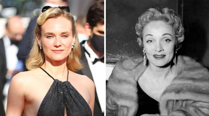 Diane Kruger und Marlene Dietrich Diane Kruger und Marlene Dietrich
