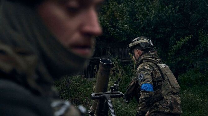 Ukrainische Soldaten im Ukraine-Krieg