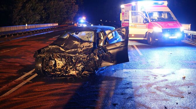 Unfall auf der Bundesstraße