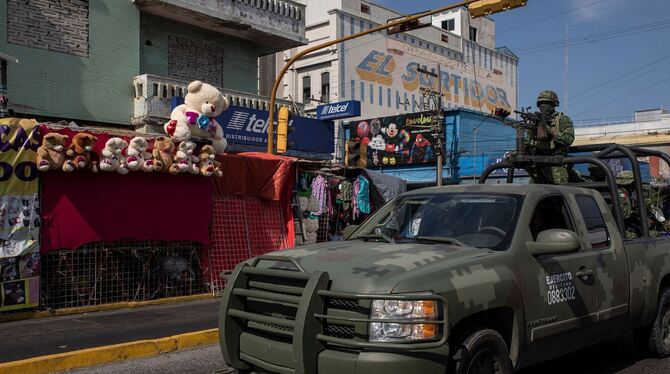Militärpräsenz auf den Straßen in Mexiko Militärpräsenz auf den Straßen in Mexiko