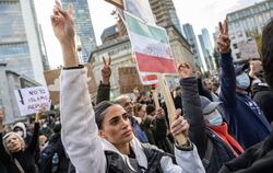 Demonstration gegen Irans Regierung - Frankfurt