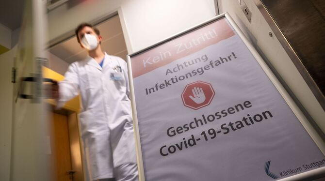 Geschlossene Covid-19-Station