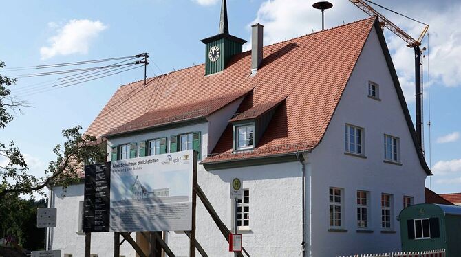 In der sanierten Alten Schule in Bleichstetten ist seit September auch ein Kindergarten untergebracht.   FOTO: LENK