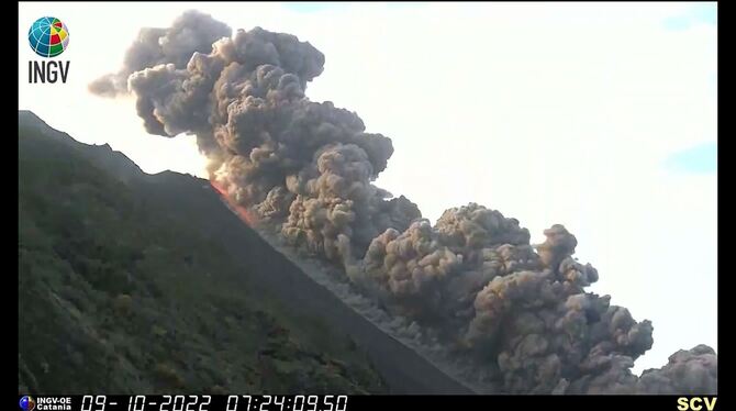 Vulkan-Ausbruch am Stromboli