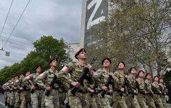 Russische Soldaten auf der Krim
