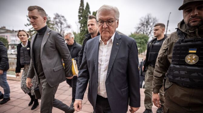 Frank-Walter Steinmeier in der Ukraine