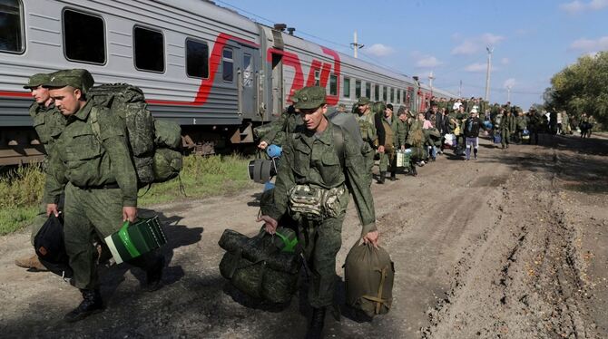 Russische Rekruten im Ukraine-Krieg