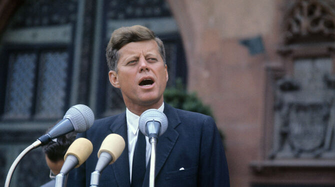 John F. Kennedy. ARCHIVFOTO: GUTBERLET/DPA