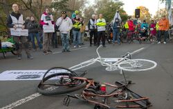 Mahnwache für getötete Radfahrerin