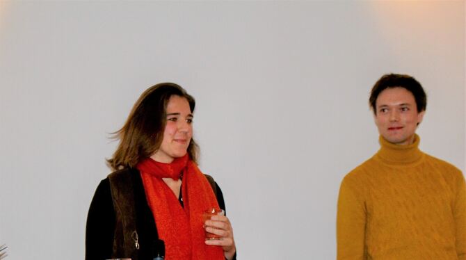 Inanna Tribukait und Morris Weckherlin diskutierten im Tübinger Institut culturel franco-allemand (ICFA) über Klima und  Kultur.
