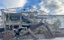 Selbst das Krankenhaus in Izium wurde von den russischen Angreifern halb zerstört.
