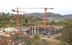 Das Arbach-Quartier nimmt Form an: Bis Anfang 2024 soll der nördliche Teil des neuen Stadtteils fertiggestellt sein, für den süd