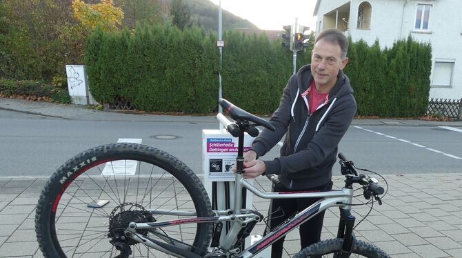 Gemeinderat Klaus Hirrle war der Kapitän beim Team Stadtradeln der Gemeinde Dettingen. Weil die Dettinger so viele Kilometer ers