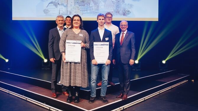 Im Europapark Rust wurden die besten Gesellen des Landes geehrt. Von links: Karl-Heinz Goller, Abteilungsleiter Ausbildung der H
