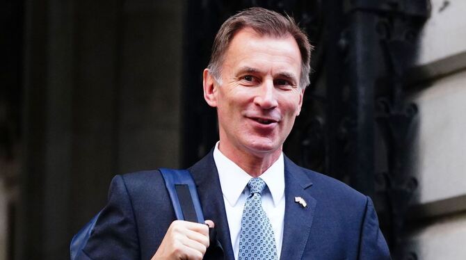 Britischer Finanzminister Hunt