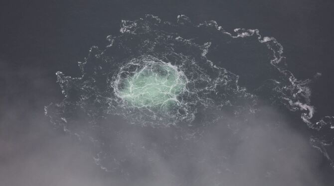 Gasleck bei Nord Stream 2 Gasleck bei Nord Stream 2