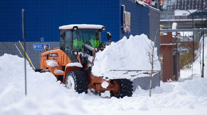 Schneesturm im Nordosten der USA