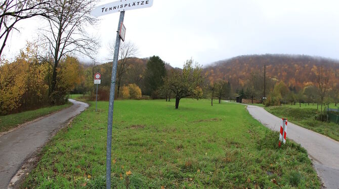 Zwischen Steigäckerweg in Richtung Tennisheim und Obtal in Richtung Freibad soll ein Hochwasserrückhaltebecken gebaut werden.  F