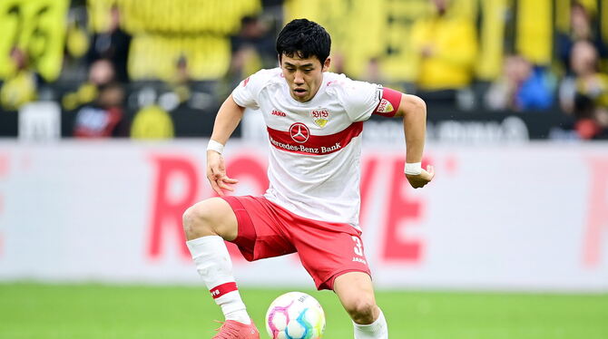 Glaubt fest an die Chance: Wataru Endo vom VfB Stuttgart. FOTO: GROOTHUIS/WITTERS