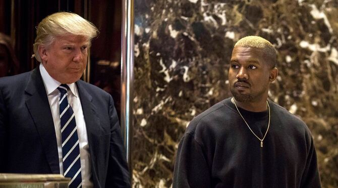 Donald Trump und Kanye West