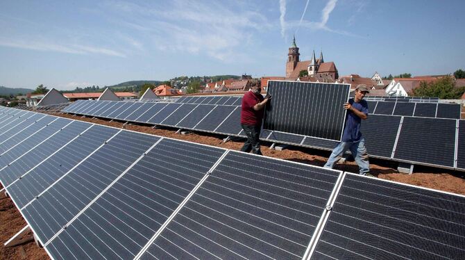 Fotovoltaik für Lichtenstein. FOTO: DPA