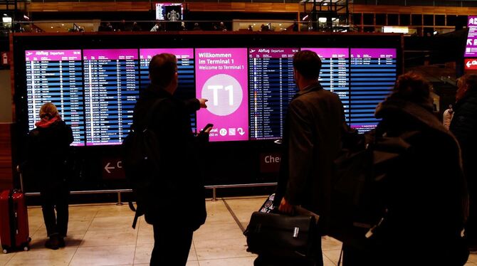 Klimaaktivisten auf BER-Gelände