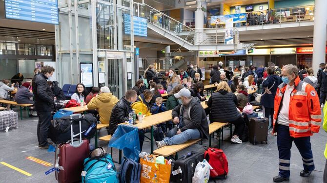 Ankunft Geflüchteter aus Ukraine