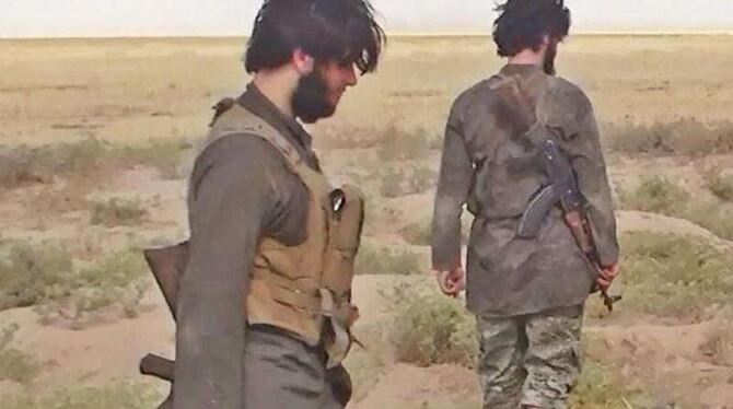 IS-Kämpfer im Irak: Die Terrororganisation droht mit der Ermordung zweier japanischer Geiseln. Foto: EPA/Albaraka News/Archiv