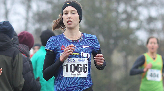 Zweite bei den deutschen Crosslauf-Meisterschaften: Hanna Klein von der LAV Stadtwerke Tübingen. FOTO: GÖRLITZ Zweite bei den deutschen Crosslauf-Meisterschaften: Hanna Klein von der LAV Stadtwerke Tübingen. FOTO: GÖRLITZ