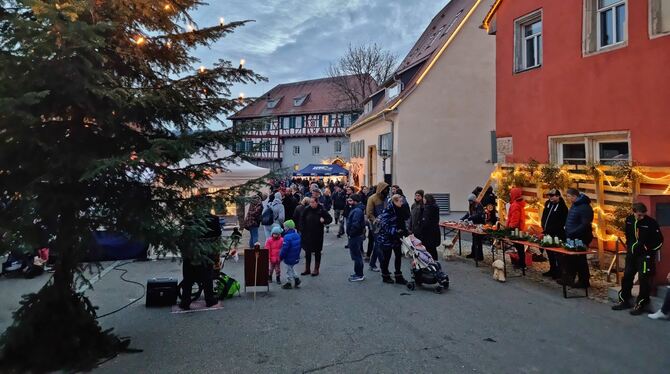 »Der Wunsch nach Geselligkeit ist groß«: Gut besucht waren die Weihnachtsmärkte am Wochenende in Gomaringen (links) und Kusterdi