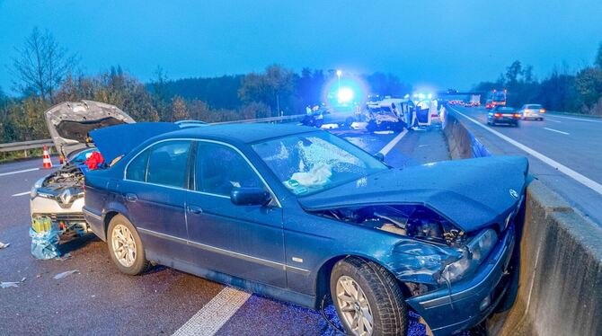 Schwerer Unfall auf Autobahn A5