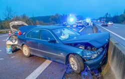Schwerer Unfall auf Autobahn A5