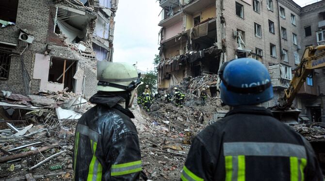 Zerstörung in Saporischschja