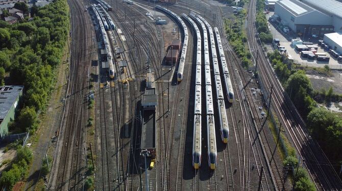 Bahn-Streik in Großbritannien