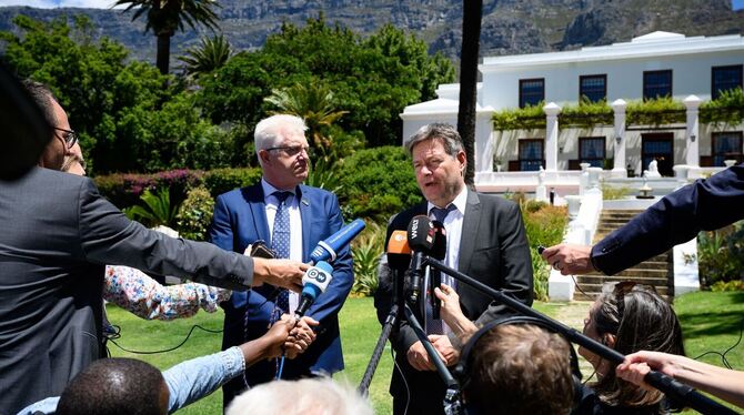 Bundeswirtschaftsminister Habeck in Südafrika